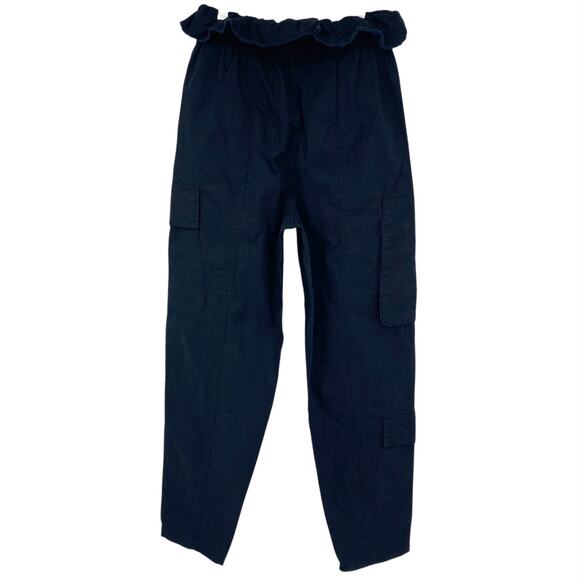 Navy Blue Women's Cropped Pants - Picture 4 of 6